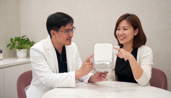 萊攸診所吳紹琥醫師評估消除眼袋手術 透過消除眼袋手術改善眼下筋膜鬆弛問題 醫師說明消除眼袋手術內開與外開差異 諮詢消除眼袋手術找回緊緻明亮雙眼